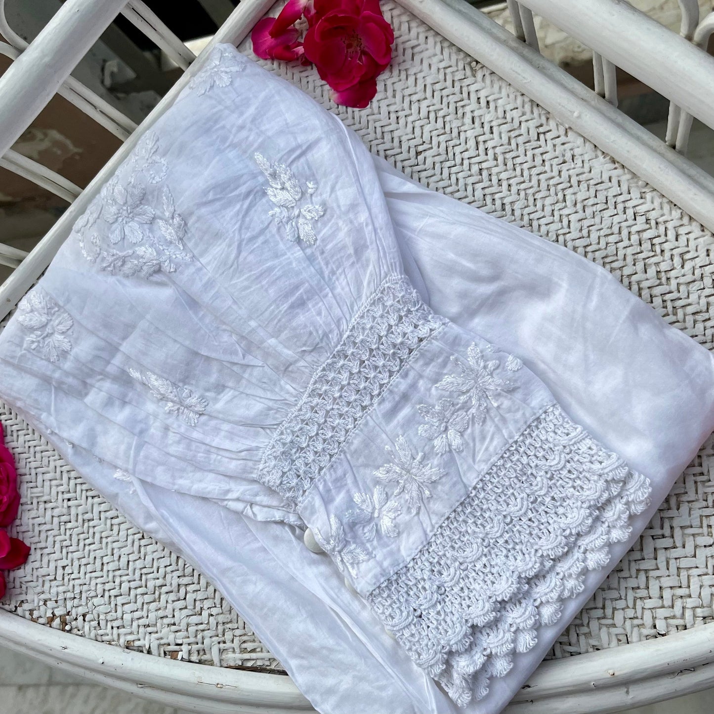 Afghan Gulnar Chikankari Pant