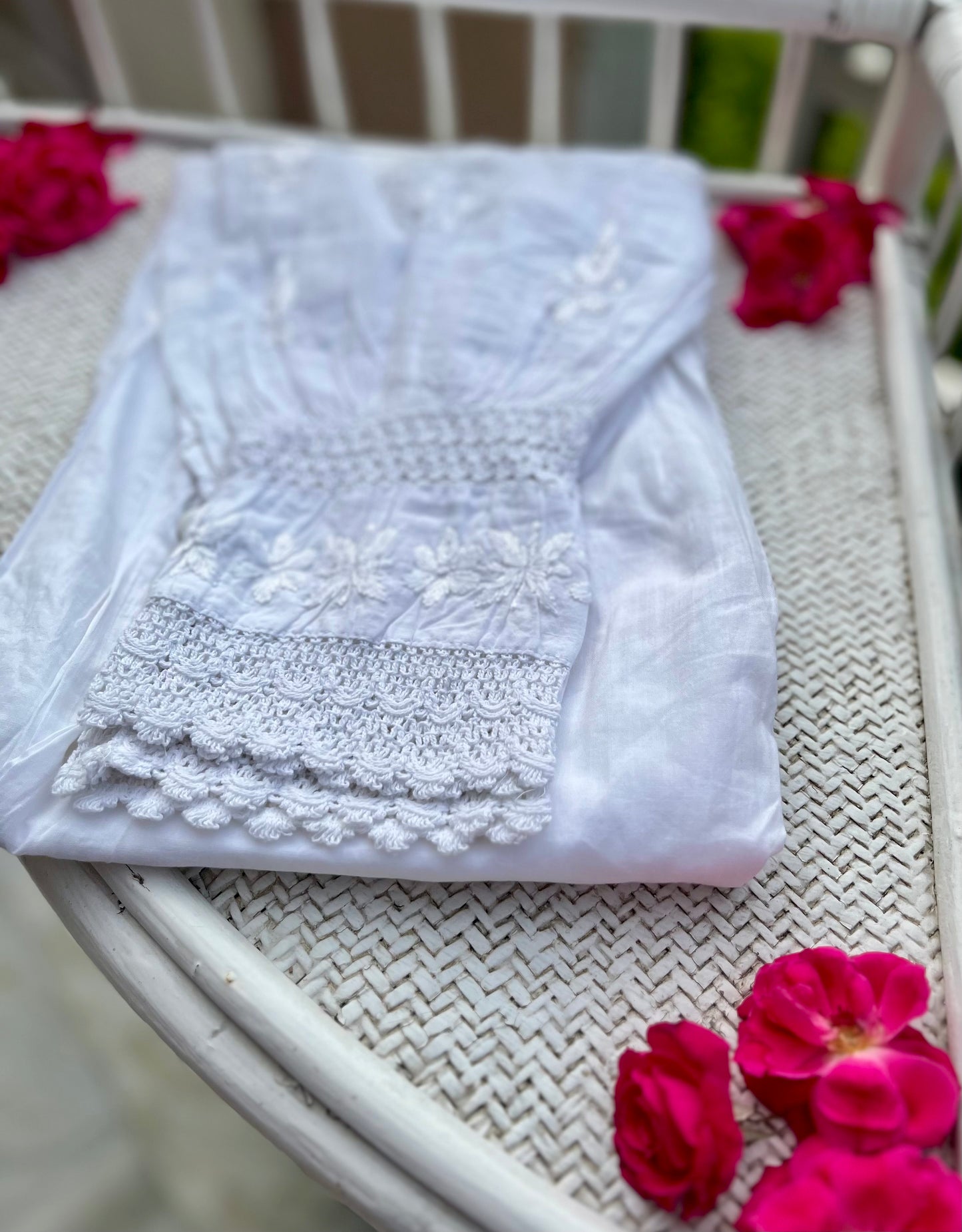 Afghan Gulnar Chikankari Pant