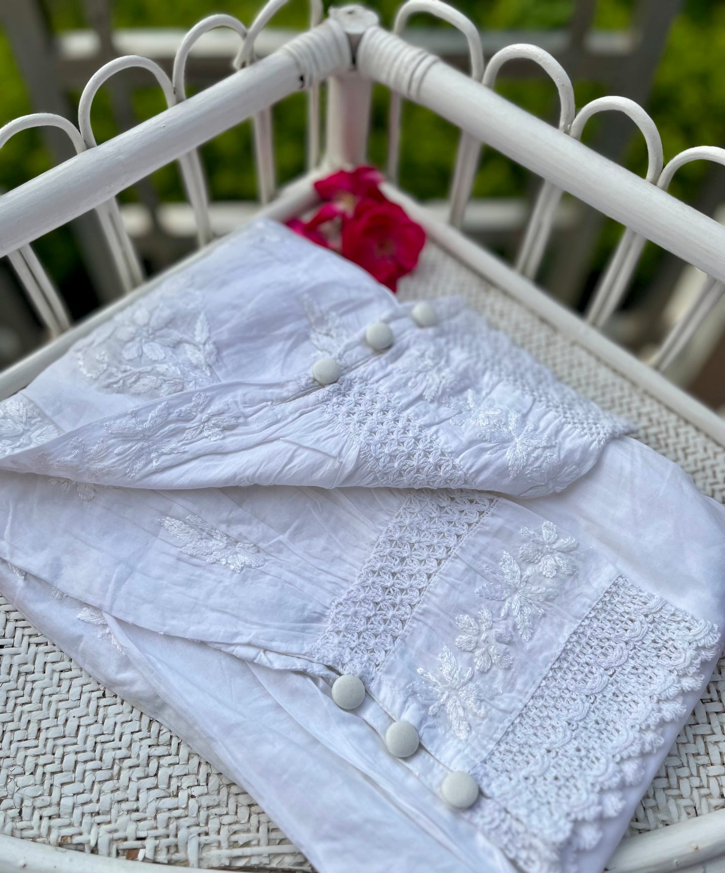 Afghan Gulnar Chikankari Pant