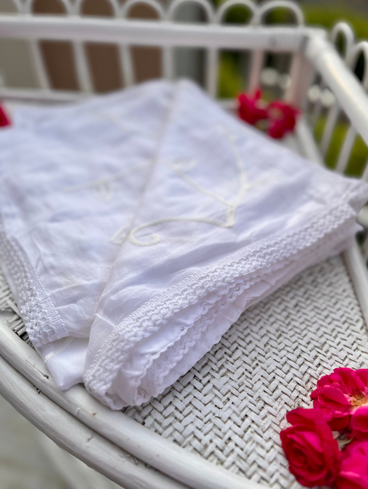 Mul Cotton Chikankari Dupatta