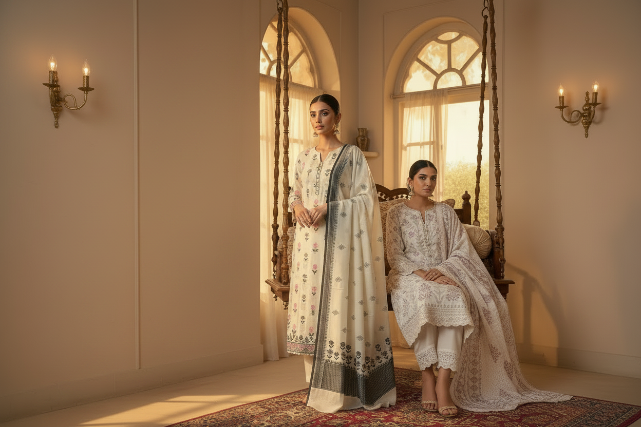 Banarasi Muslin Banner - 2 Models
